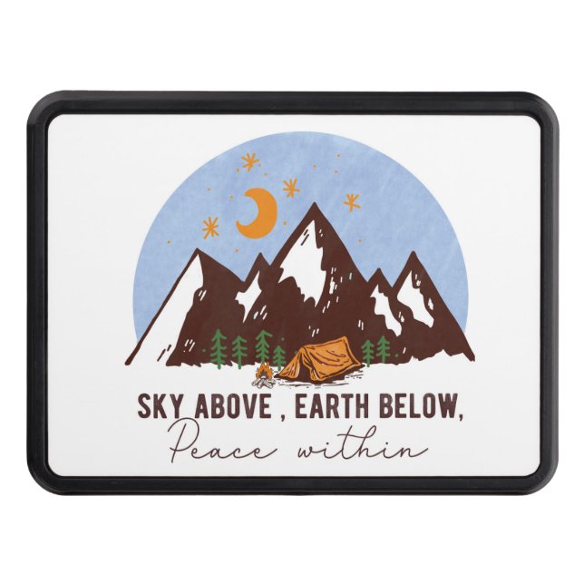 Camping  trailer hitch cover (Front)