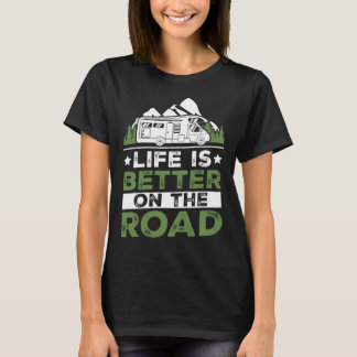 Camping Trailer On The Road Camper T-Shirt