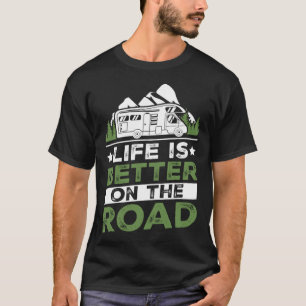 Camping Trailer On The Road Camper T-Shirt