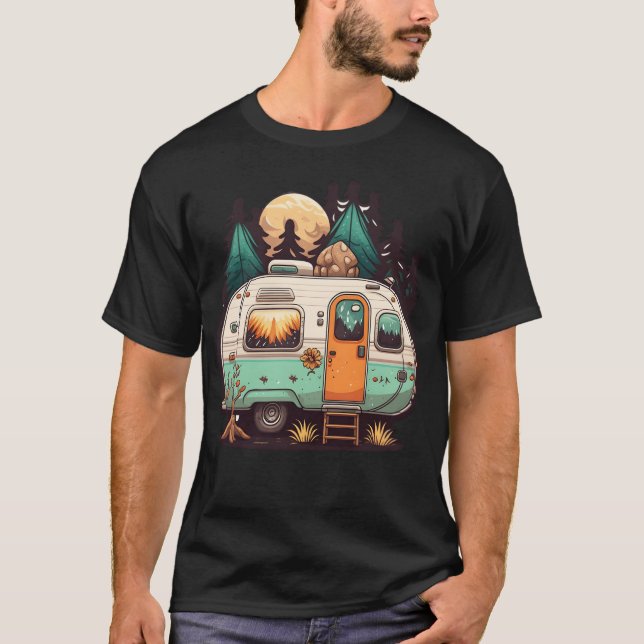 Camping trailer vintage T-Shirt (Front)