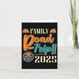 Camping Travelling Matching Family Road Trip 2025 Card