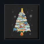 Camping Tree Lover Gift Co. Camper Christmas Tree  Magnet<br><div class="desc">Camping Tree Lover Gift Co. Camper Christmas Tree Vehicles Camping Rving Trailers</div>