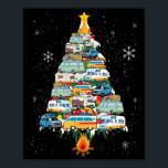 Camping Tree Lover Gift Co. Camper Christmas Tree  Poster<br><div class="desc">Camping Tree Lover Gift Co. Camper Christmas Tree Vehicles Camping Rving Trailers</div>
