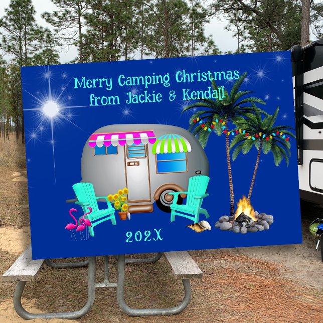 Camping Tropical Cartes de Remorque Argent de Noël (Créateur téléchargé)