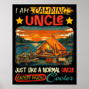 Camping uncle definition much cooler father's day poster