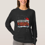 Camping Van Santa Hat Christmas Lights  Camper Xma T-Shirt<br><div class="desc">Camping Van Santa Hat Christmas Lights  Camper Xmas</div>