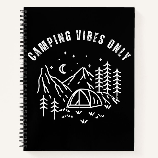 Camping Vibes Only Notebook (Front)