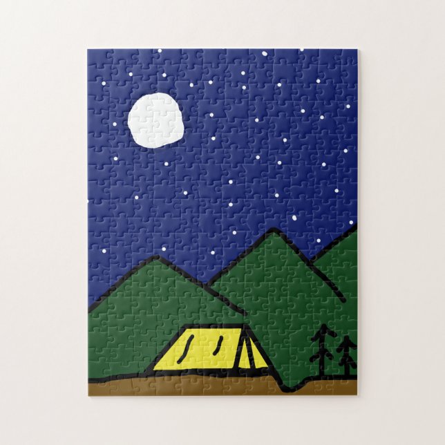 Camping vibes puzzle (Vertical)