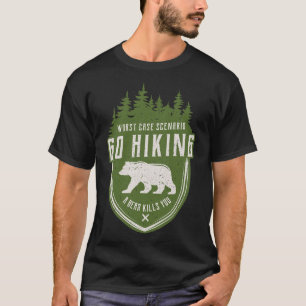 Camping Vintage Go Hiking Fun Summer Mountain Clim T-Shirt