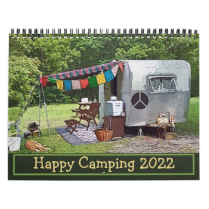 Camping vintage Happy Camping Calendrier 2022