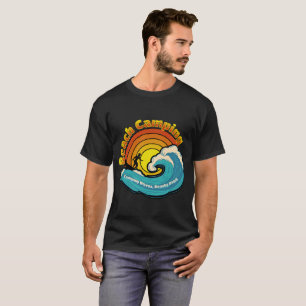 Camping waves beachy Days watercolor beach camping T-Shirt