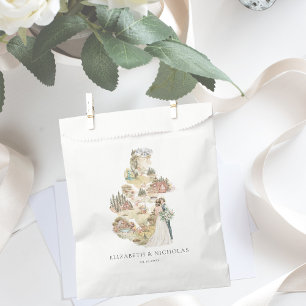 Camping Wedding Map   Welcome Favour Bag