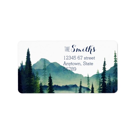 Camping Wedding Return Address Labels