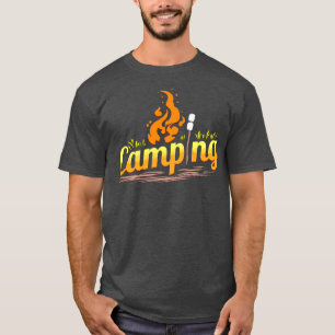 Camping With Campfire And Marshmallows Camping  T-Shirt