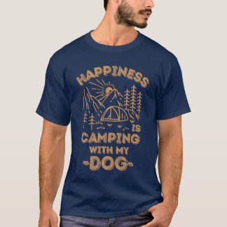 Camping with dog friends T-Shirt