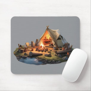 Camping With Loved Ones  Mouse Pad