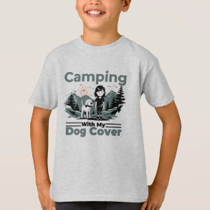 Camping with My Dog Kid's T-Shirt