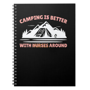 Camping With Nurses Funny Summer Camp Counsellor C Notebook