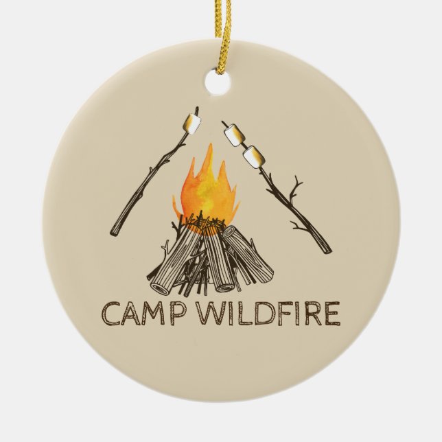 Campire avec Ornement de Marshmallows (Devant)