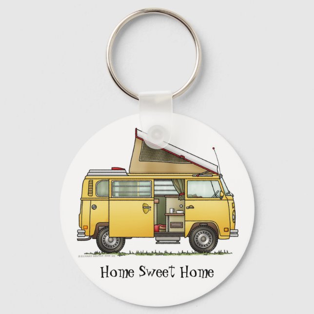 Campmobile Camper Van Keychain HSH (Front)
