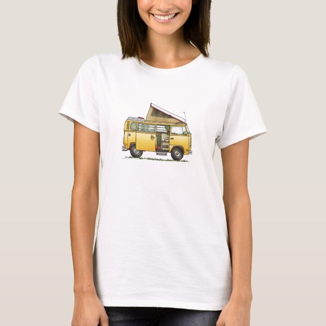 Campmobile Camper Van T-Shirt (Front)