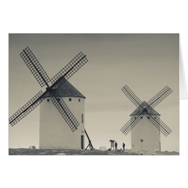 Campo de Criptana, antique La Mancha windmills (Front Horizontal)