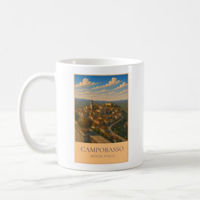 Campobasso, Italy – Vintage Travel Mug (Left)