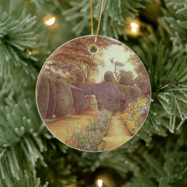 Campsea Ashe, Suffolk by Ernest Arthur Rowe Ceramic Ornament (Tree)