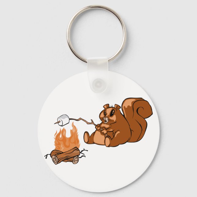 Campsite Beaver Keychain (Front)
