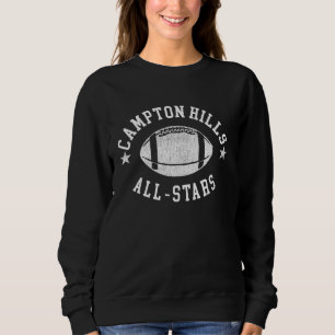 Campton Hills Vintage All-Stars Football Retro 80s Sweatshirt