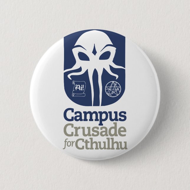 Campus Crusade for Cthulhu 2 Inch Round Button (Front)
