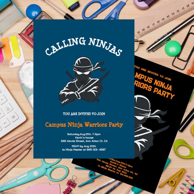 Campus Ninja | Carte d'invitation de Fraternité (Créateur téléchargé)