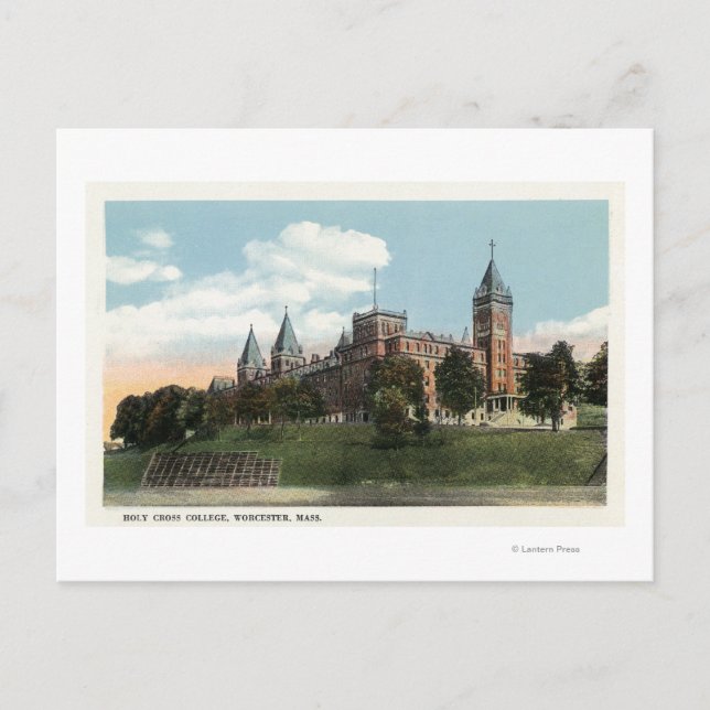 Campus View of Holy Cross College Postcard (Front)