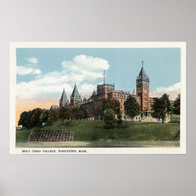 Campus View of Holy Cross College Poster (Front)