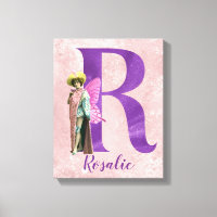 Campy Purple Shimmer Illustrated Letter R 