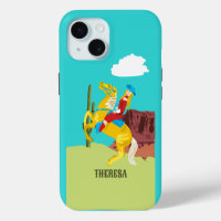 Campy Western Cowgirl on Horse Personalized