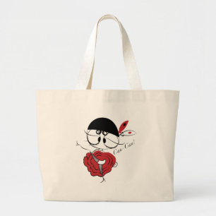 Can-Can dancer girl Large Tote Bag