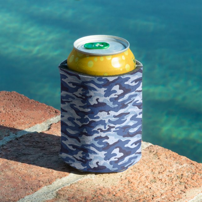 Can Cooler-Blue Camo  Can Cooler (In Situ Pool)