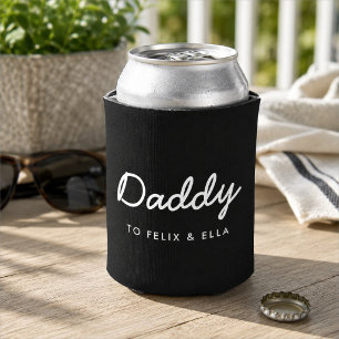 Can Cooler Daddy Beer Sleeve Gift From Kids