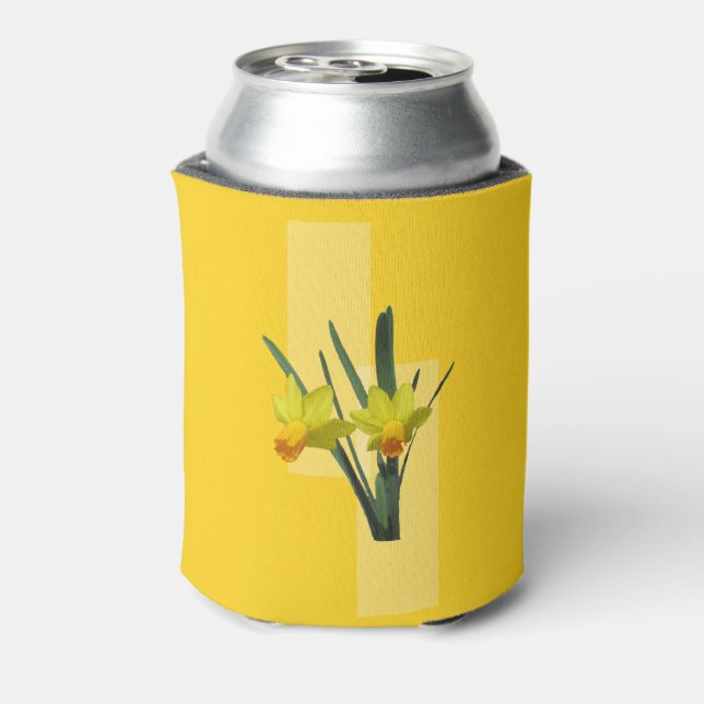 Can Cooler - Daffodils on Yellow (Can Back)