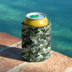 Can Cooler-Green Camo Cooler