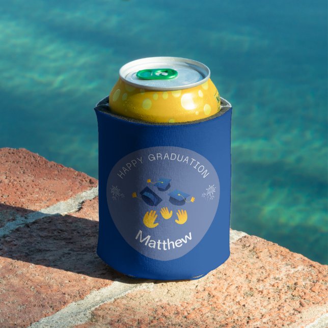 Can Cooler - Happy Graduation Personalize-Add name (In Situ Pool)