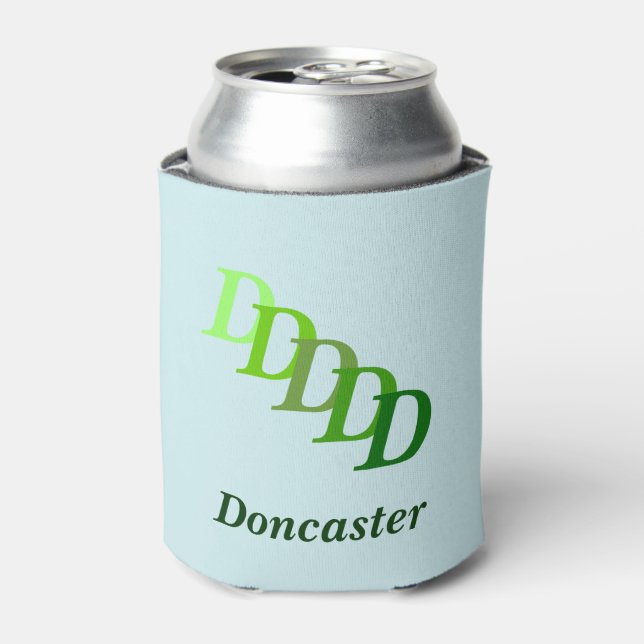 Can Cooler - Name with Initials (green) (Can Front)