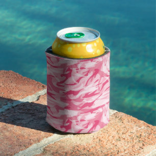 Can Cooler-Pink Camo  Cooler