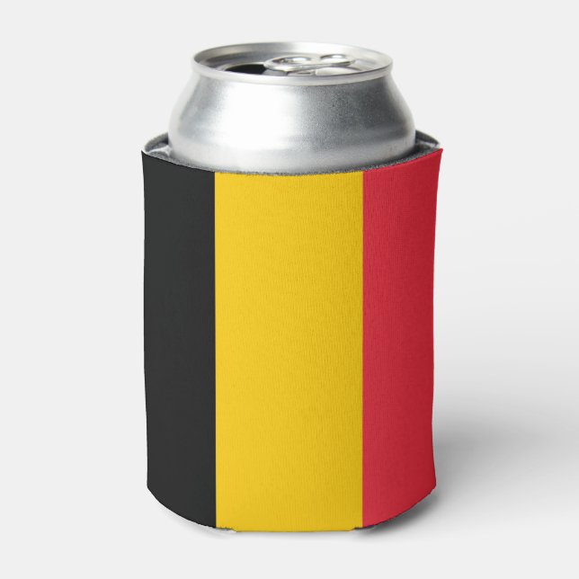 Can Cooler with flag of Belgium (Can Front)