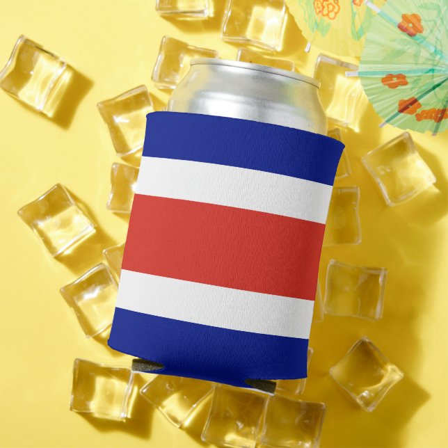 Can Cooler with flag of Costa Rica (In Situ Summer)