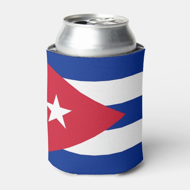Can Cooler with flag of Cuba (Can Front)