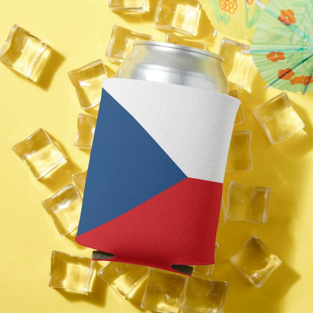Can Cooler with flag of Czechia (In Situ Summer)
