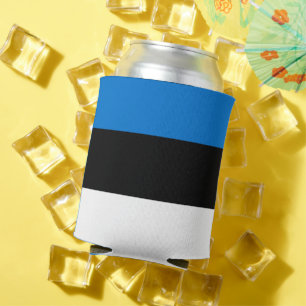 Can Cooler with flag of Estonia