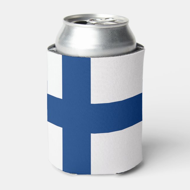 Can Cooler with flag of Finland (Can Front)